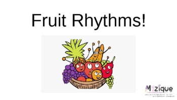 Preview of Fruit Rhythms/Syllable Slide Show