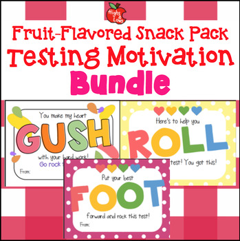 Preview of Fruit Roll-Ups, Fruit by the Foot, Gushers Variety Pack Testing Motivation Tag