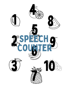 Preview of Fruit Speech Counter