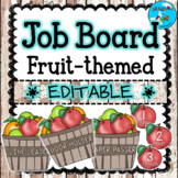 Fruit Themed Classroom Job Bulletin Board ⭐Editable!⭐