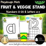 Fruit & Veggie Stand Playdough Mats | Numbers 0-20 | 10-Fr