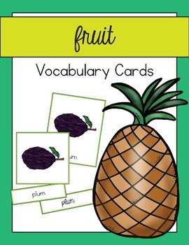 Preview of Fruit Vocabulary Cards