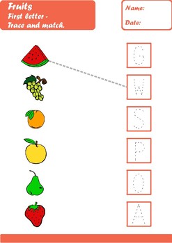 Fruit Worksheets Age 5-6 by Elena Dincheva | Teachers Pay Teachers