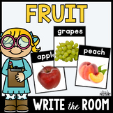 Fruit Write the Room Word Cards with Real Pictures