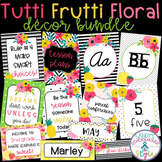 Fruit and Floral Classroom Theme Decor Bundle