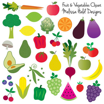 Preview of Fruit and Vegetable Clipart