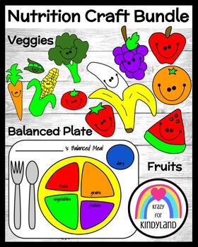 Preview of Fruit and Vegetable Crafts - Plant Parts - Food Groups - Nutrition Plate Bundle