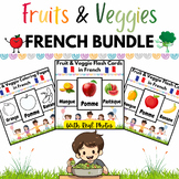 Fruit and Vegetable Flash Cards & Coloring Pages FRENCH BU