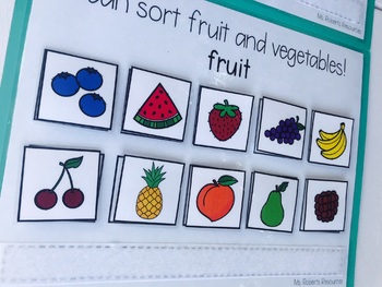 Fruit and Vegetable Sort by Ms Roberts Resources | TPT