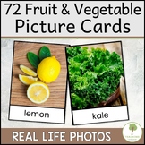 Fruit and Vegetable Sort with Real Picture Cards for Categ