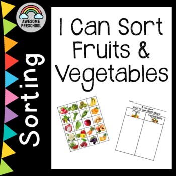 Preview of Fruit and Vegetable Sorting Activity