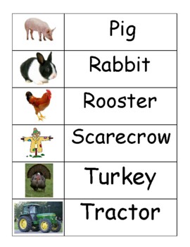 Word Wall words worksheet  Farm preschool, Word wall, Preschool