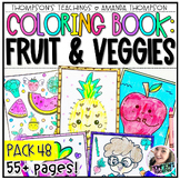 Fruit and Vegetables Coloring Pages | Coloring Sheets | Fo