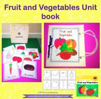 Fruit and Vegetables Unit for Kindergarten-Holistic English Series #10