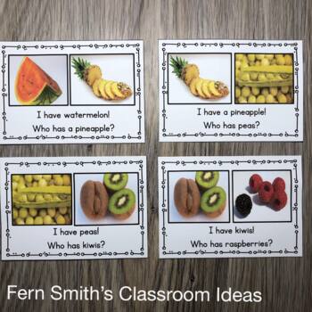 I Have, Who Has? French Fruits & Vegetables Card Game by Teaching with Jen  Rece