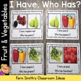 Fruit and Vegetables Vocabulary I Have Who Has Card Game