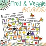 Fruit and Vegetable Bingo with 30 Unique Cards