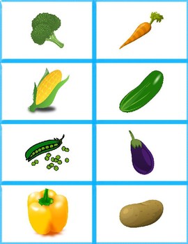 Play 2-player matching game - fruits and vegetables - Online & Free