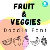 Fruit and Veggies Doodle Font