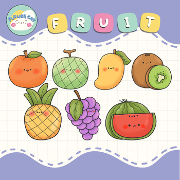 Preview of Fruit and vegetable clip art - (Flower Cat Clip Art)