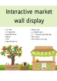 Fruit and vegetable market display - dramatic play