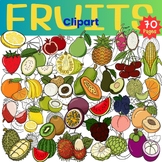 Fruit clipart ( color and bw ) 70 images