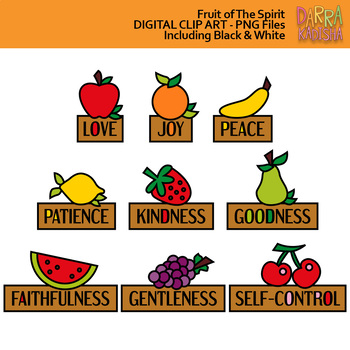 Preview of Fruit of The Spirit Clipart