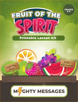 Preview of Fruit of the Spirit Bible Lesson Kit [Printable & No-Prep]
