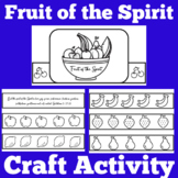 Fruits Fruit of the Spirit Craft | Bible Lesson Worksheet 