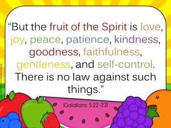Fruit of the Spirit Posters by Kelly's Classroom | TpT