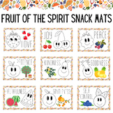 Fruit of the Spirit Snack Mats and Bible Lessons