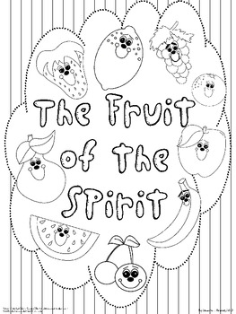 Fruit of the Spirit (Song, Posters, Writing Act., and Coloring Pgs.)