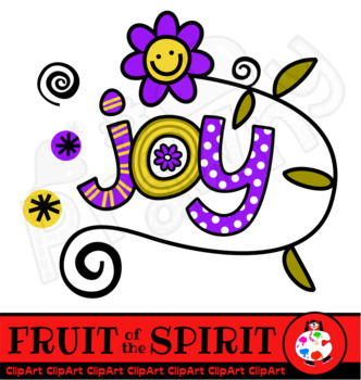 Preview of Fruit of the Spirit Text Clip Art