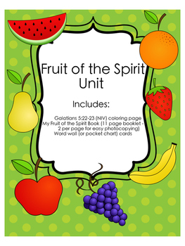 Preview of Fruit of the Spirit Unit
