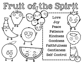 Fruit of the Spirit Unit Bible Lesson for Kids by Doodle Bugs Teaching