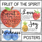 Fruit of the Spirit Watercolor Posters with Bible Verses f