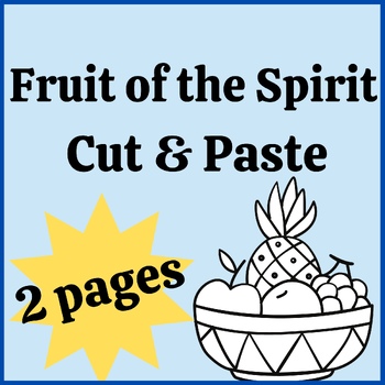 Preview of Fruit of the Spirit Worksheets!