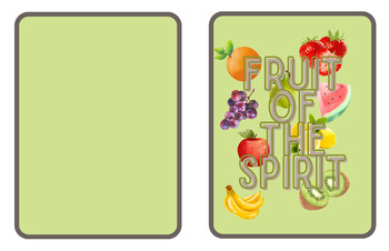 Preview of Fruit of the Spirit learning cards