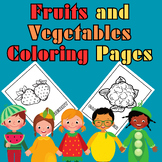 Fruits And Vegetables Coloring Pages