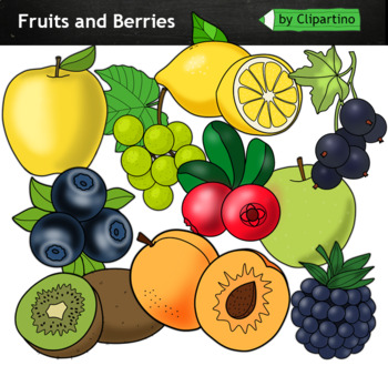 different types of fruits images clipart