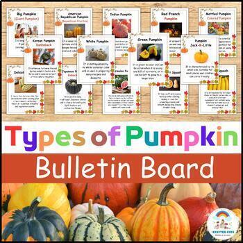 Preview of Fruits - Bulletin Board Types of Pumpkin | Fall & Winter Posters Classroom Decor