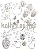 Fruits Clipart // Food Pyramid, Heath, Eating Habits, Diet