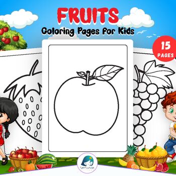 Fruits Coloring Pages - Coloring Sheets - Morning Work - Coloring Book