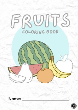 Preview of Fruits Colouring Book Worksheets
