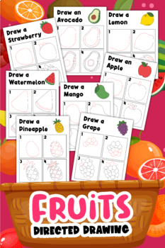 Preview of Fruits Directed Drawing
