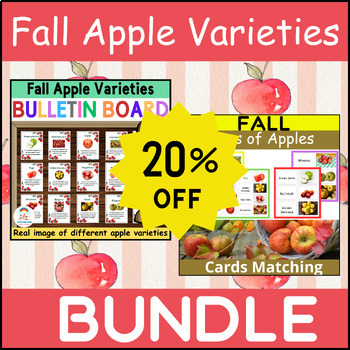 Preview of Fruits - Fall Apple Varieties BUNDLE | Types of Apples for Autumn & Winter Pack