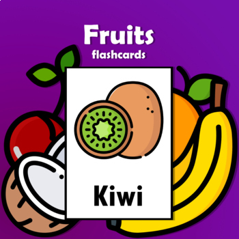 Preview of Fruits Flashcards / Classroom Posters 