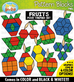 Fruits Foods Puzzle Pattern Blocks Clipart {Zip-A-Dee-Doo-