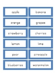 Fruits - Matching pictures to names