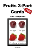 Fruits Montessori 3-Part Vocabulary Cards